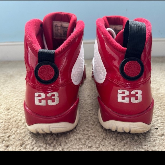 Red N white Jordan 9 size 10 plenty of life in these shoes ships1-2 buisness day - Picture 3 of 3